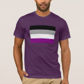 ASEXUALE FLAGGEN-VORLAGE T-Shirt (Vorderseite)