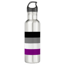 Asexuale Flaggen-Wasser-Flasche