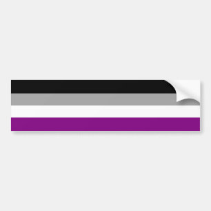 Asexuale Stolz-Flagge Autoaufkleber