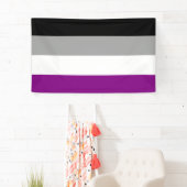 Asexuale Stolz-Flagge Banner (Insitu)