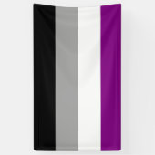 Asexuale Stolz-Flagge Banner (Vertikal)
