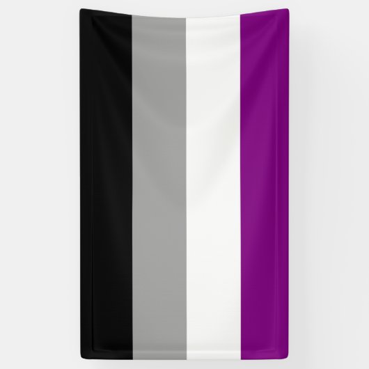 Asexuale Stolz-Flagge Banner (Vertikal)