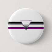 Asexuale Stolz-Flagge Button (Vorderseite)
