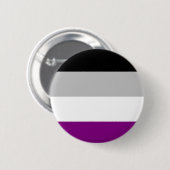 Asexuale Stolz-Flagge Button (Vorne & Hinten)