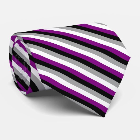 Asexuale Stolz-Flagge Krawatte (Gerollt)