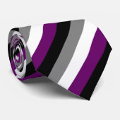Asexuale Stolz-Flagge Krawatte (Gerollt)