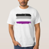 Asexuale Stolz-Flagge T-Shirt (Vorderseite)