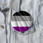 ASEXUALE STOLZ-FLAGGEN-GEWELLTER ENTWURF BUTTON (Beispiel)