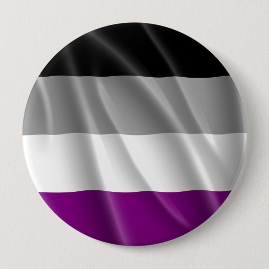 ASEXUALE STOLZ-FLAGGEN-GEWELLTER ENTWURF BUTTON (Vorderseite)