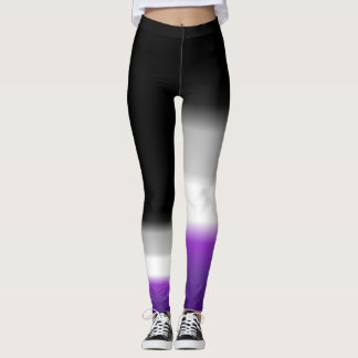 Asexuale Stolzflagge des asymetrischen Asses Leggings