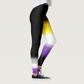 Asexuale Stolzflaggen des asymetrischen nonbinary Leggings (Rechts)