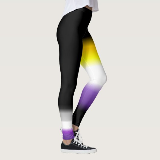 Asexuale Stolzflaggen des asymetrischen nonbinary Leggings (Rechts)