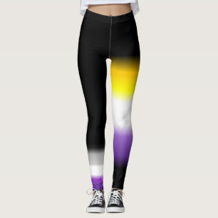 Asexuale Stolzflaggen des asymetrischen nonbinary Leggings