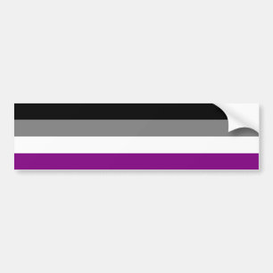 Asexualer Flaggen-Autoaufkleber Autoaufkleber