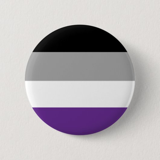 Asexualer Flaggen-Knopf Button (Vorderseite)