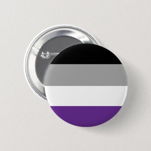 Asexualer Flaggen-Knopf Button (Vorne & Hinten)