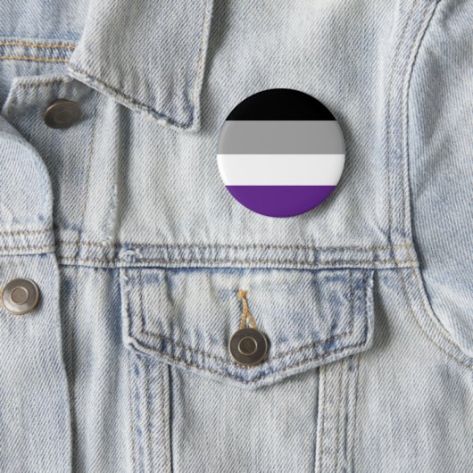 Asexualer Flaggen-Knopf Button (Beispiel)