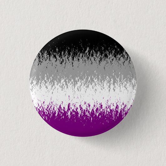 Asexualer Flaggen-Knopf "Flammensa" Button (Vorderseite)
