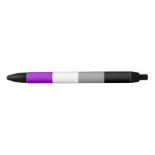 Asexualer Flaggen-Stift Kugelschreiber (Vorderseite)