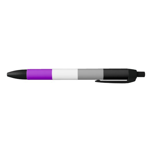 Asexualer Flaggen-Stift Kugelschreiber (Unterseite)
