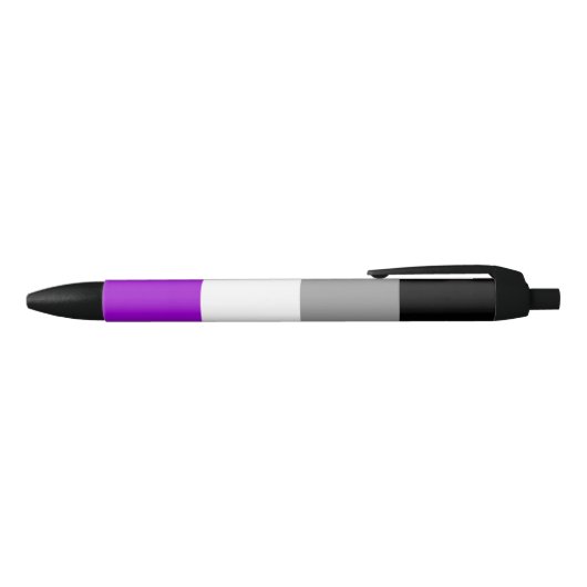 Asexualer Flaggen-Stift Kugelschreiber (Oberseite)