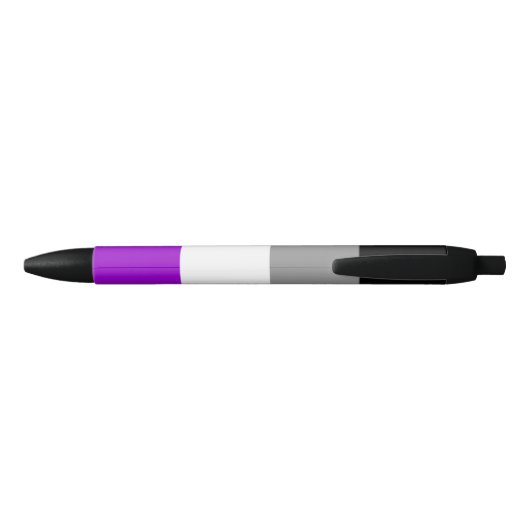 Asexualer Flaggen-Stift Kugelschreiber (Rückseite)