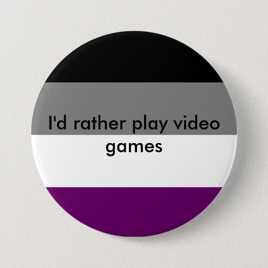 Asexualer Knopf Button (Vorderseite)
