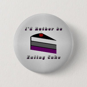 Asexualer Kuchen Button