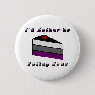 Asexualer Kuchen Button