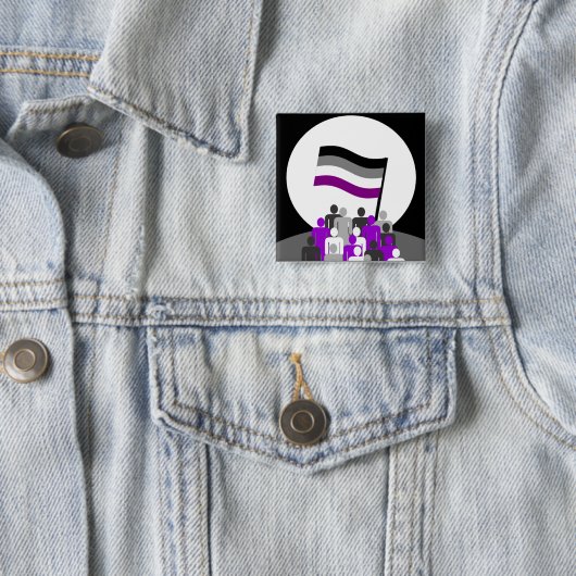 Asexualer Propaganda-Knopf Button (Beispiel)