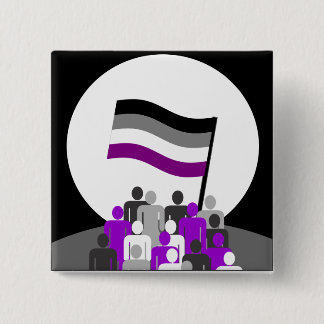 Asexualer Propaganda-Knopf Button