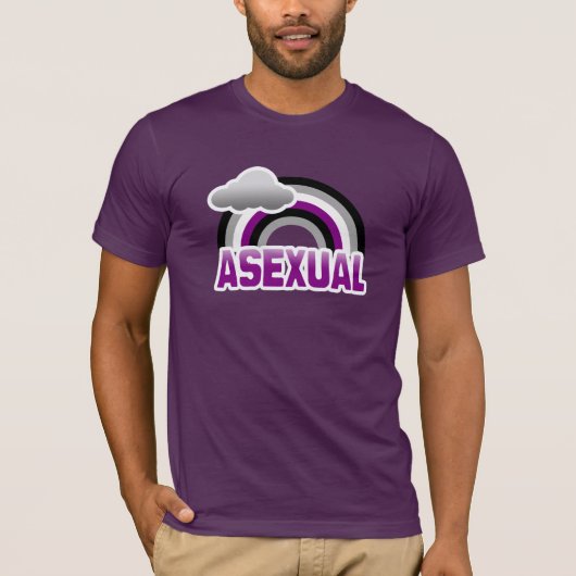 ASEXUALER REGENBOGEN T-Shirt (Vorderseite)