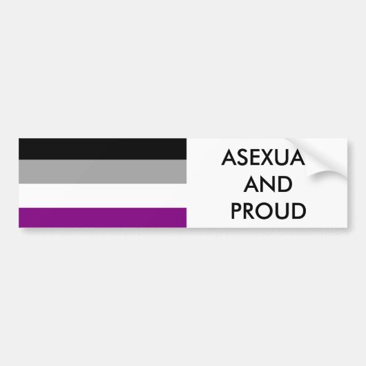 Asexualer Stolz-Autoaufkleber 1 Autoaufkleber (Vorne)
