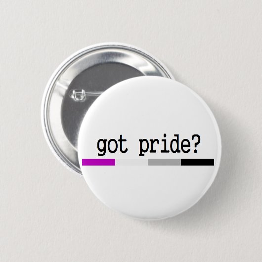 Asexualer Stolz "got Stolz?" Schlüsselanhänger Button (Vorne & Hinten)