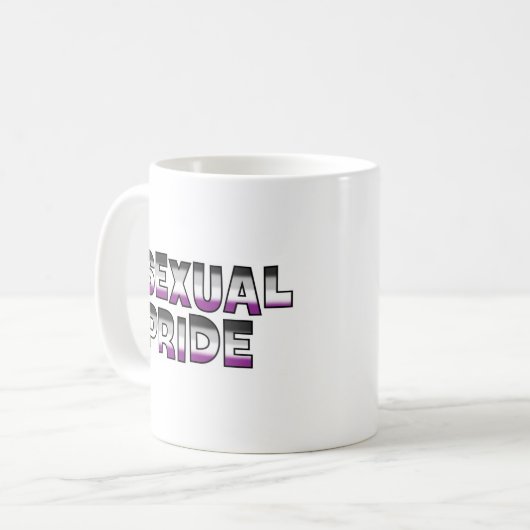 Asexualer Stolz Kaffeetasse (Vorderseite Links)
