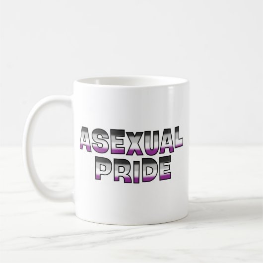 Asexualer Stolz Kaffeetasse (Links)