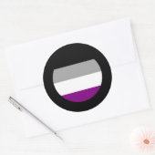 Asexualer Stolz Runder Aufkleber (Umschlag)