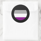 Asexualer Stolz Runder Aufkleber (Tasche)
