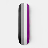 Asexualer Stolz Skateboard (Vorderseite)