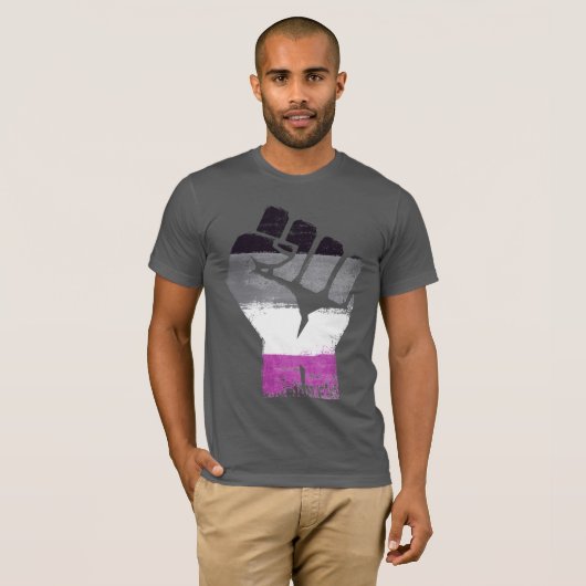 Asexualer Stolz und Power T-Shirt (Vorne ganz)