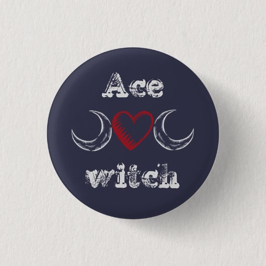 (Asexuales) Abzeichen der Ashexe/ Button (Vorderseite)