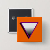 ASEXUALES DREIECK-SYMBOL 3D BUTTON (Vorne & Hinten)