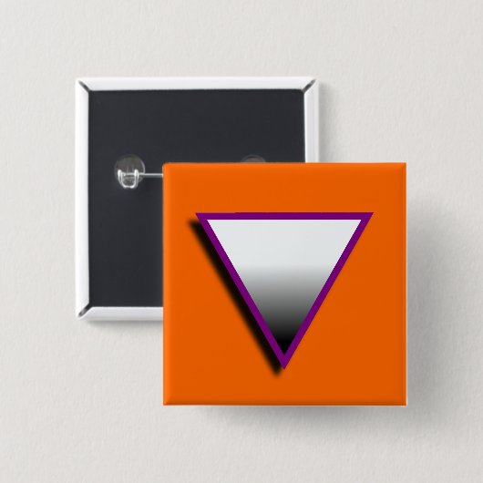 ASEXUALES DREIECK-SYMBOL 3D BUTTON (Vorne & Hinten)