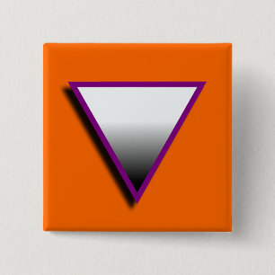 ASEXUALES DREIECK-SYMBOL 3D BUTTON