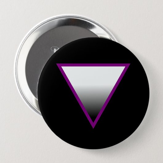 ASEXUALES DREIECK-SYMBOL 3D BUTTON (Vorne & Hinten)