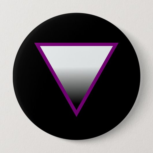 ASEXUALES DREIECK-SYMBOL 3D BUTTON (Vorderseite)
