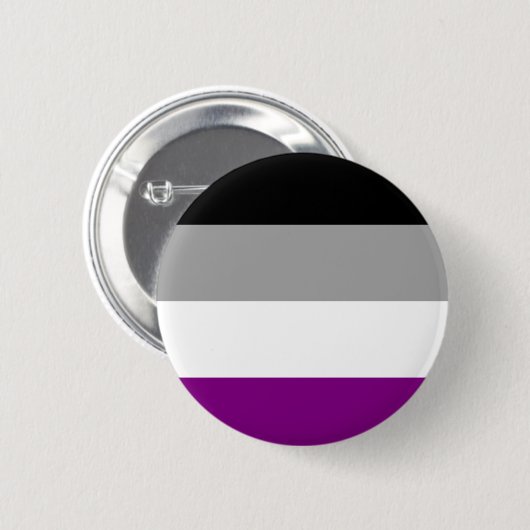 Asexuales Flaggen-Abzeichen Button (Vorne & Hinten)