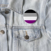 Asexuales Flaggen-Abzeichen Button (Beispiel)