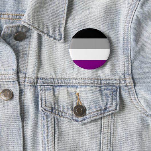 Asexuales Flaggen-Abzeichen Button (Beispiel)