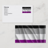 ASEXUALES FLAGGEN-FLIEGEN - .PNG VISITENKARTE (Vorne/Hinten)